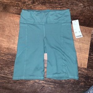 Urban Outfitters teal athletic bike shorts